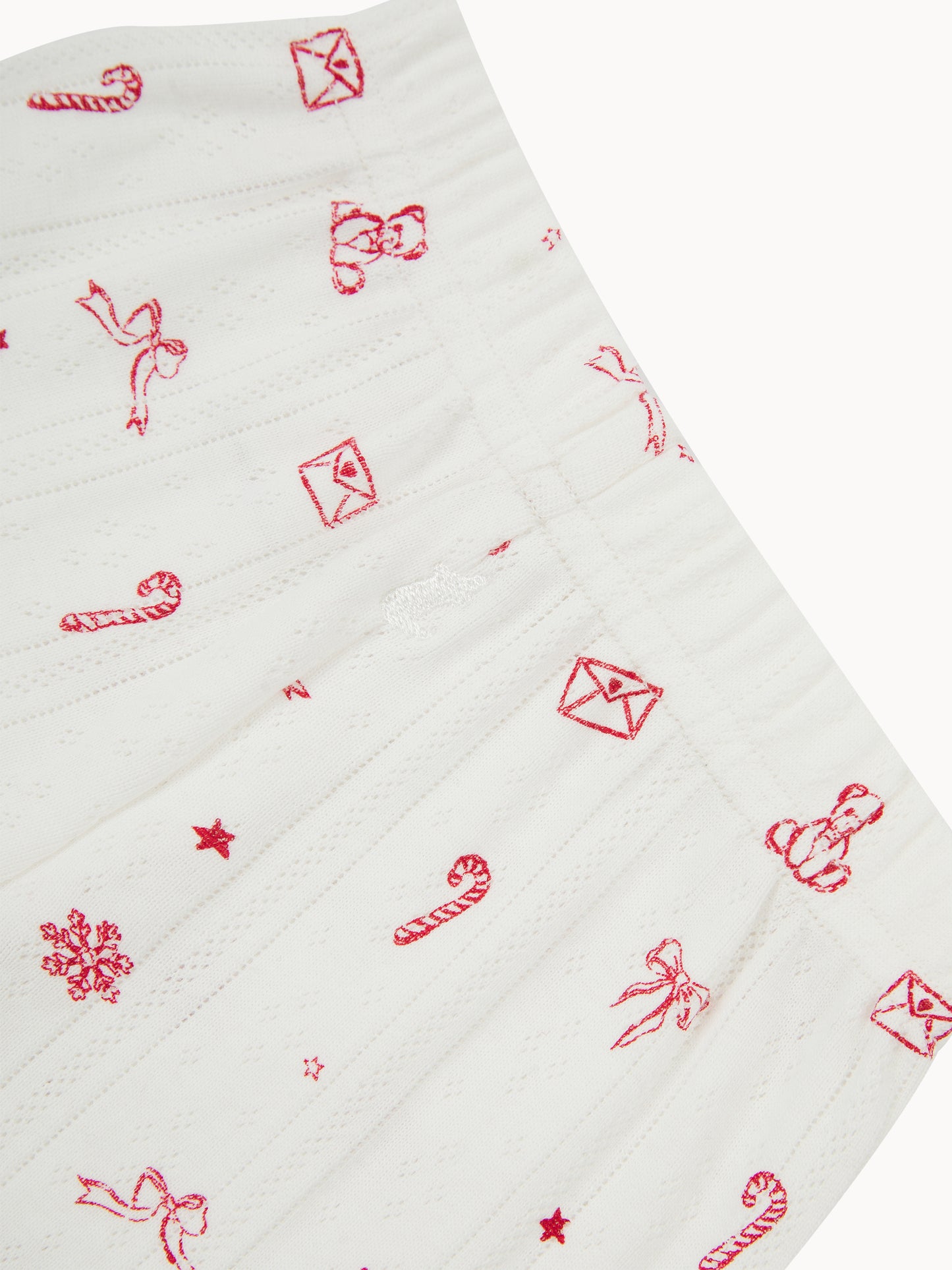 Kids Pointelle Christmas Print Pyjamas