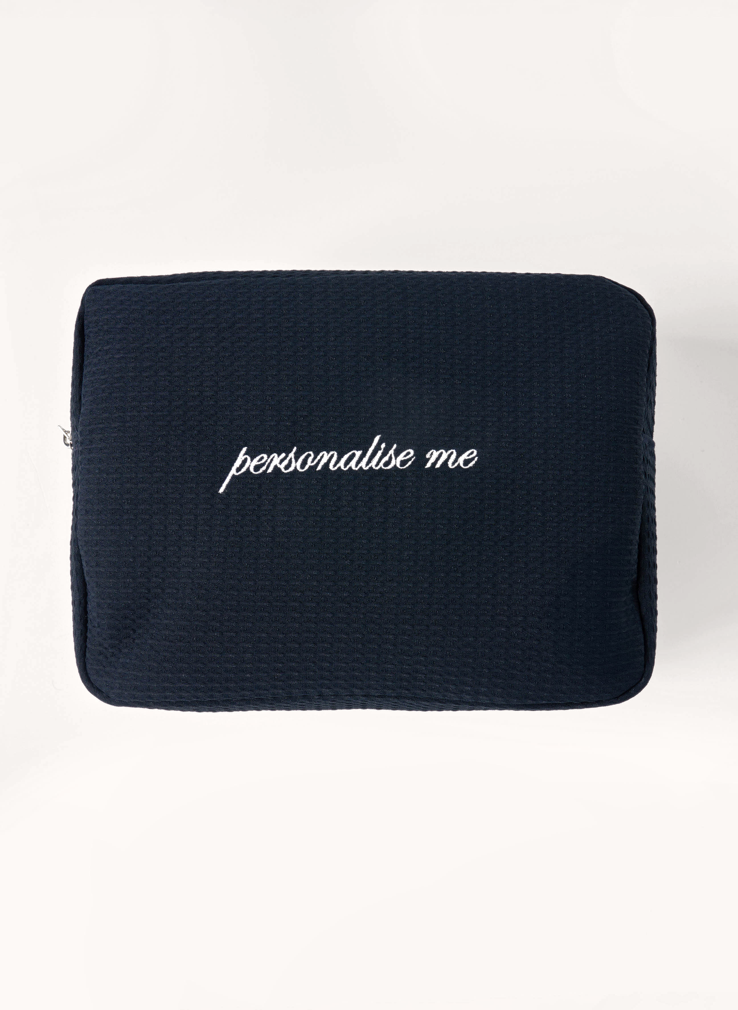 Personalised Waffle Pouch - Navy