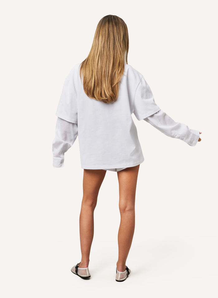 Lazy Lover Short Set - White