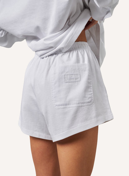 Lazy Lover Short Set - White
