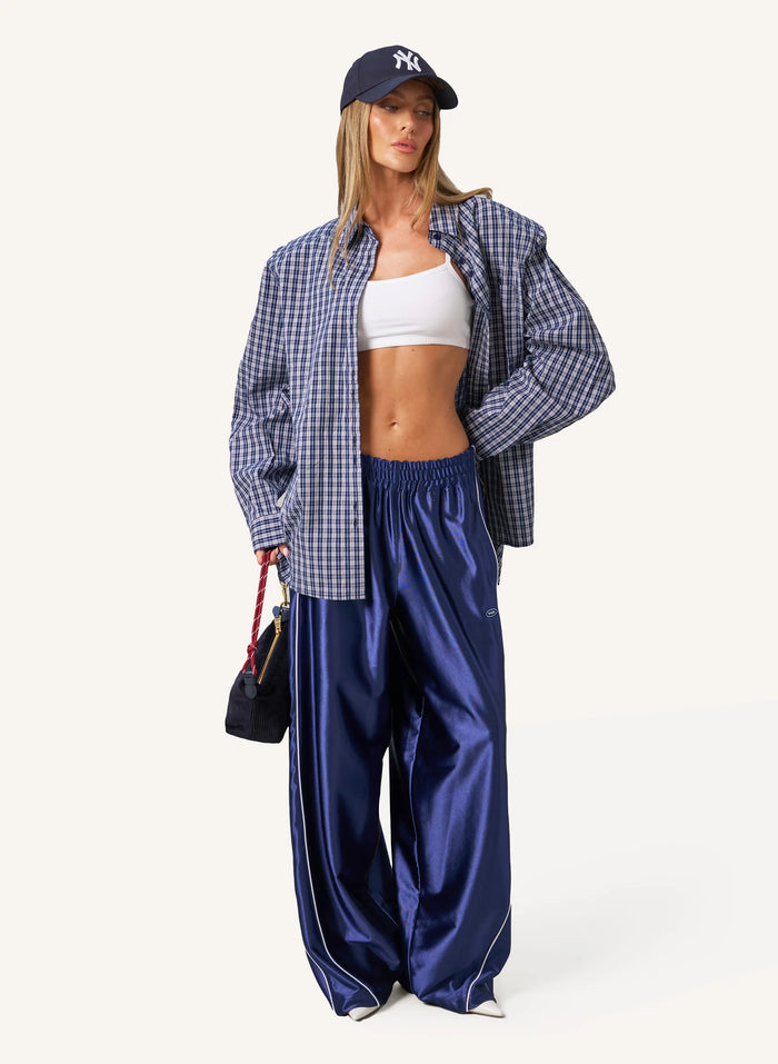 Lights Out Barrel Pant - Navy