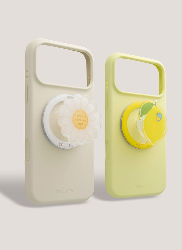 2 Pack Pop It Case Set - Yellow/Cream
