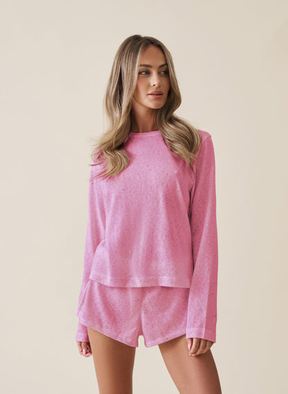 Confetti Shorts Set - Pink