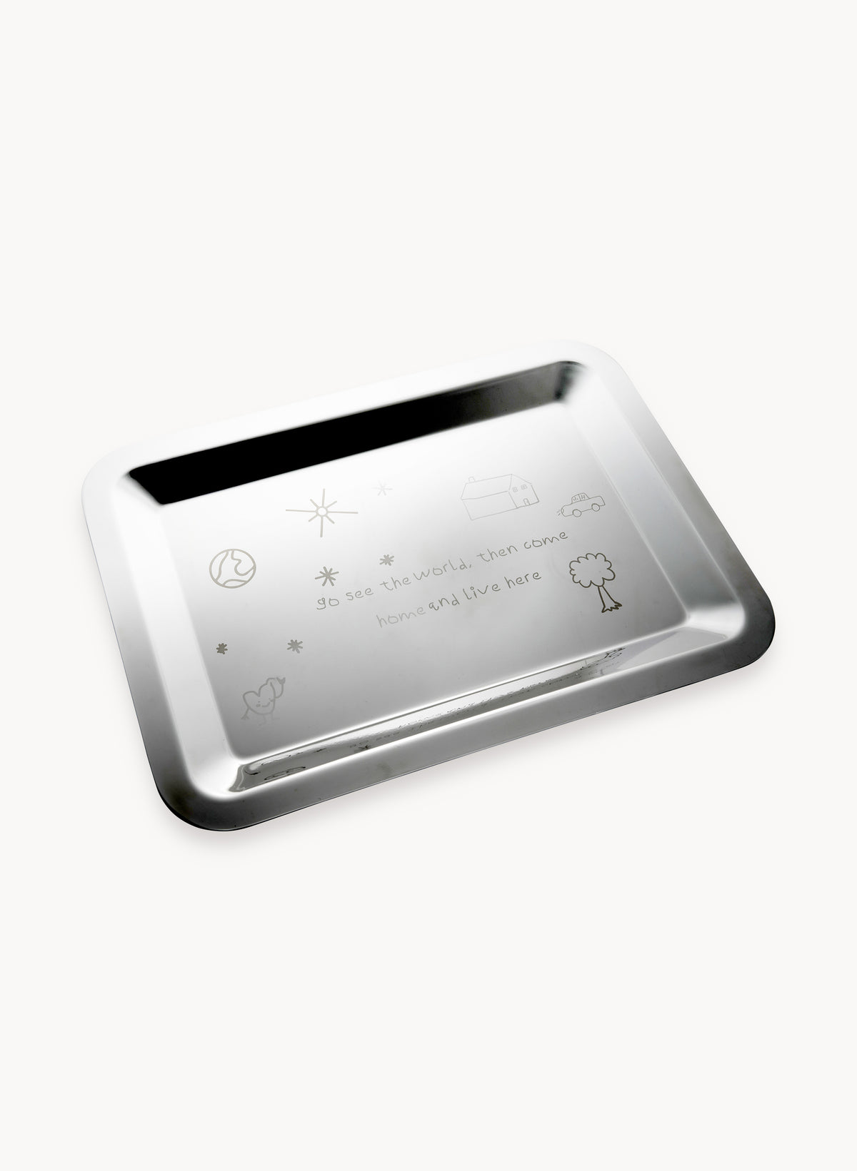 Silver Tray - See The World