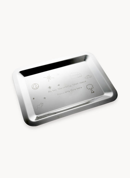 Silver Tray - See The World
