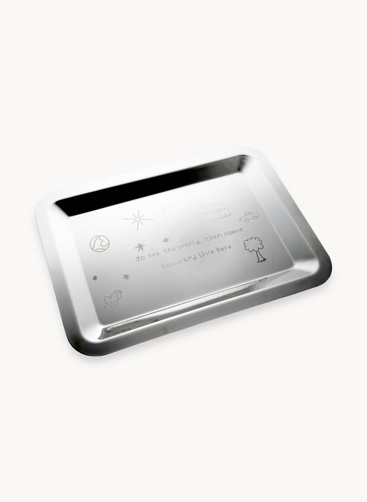 Silver Tray - See The World