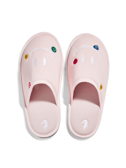 Baby Pink Treats Happy Slippers