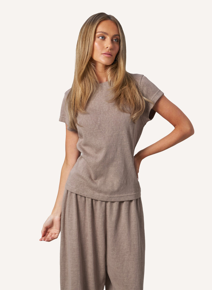 Sloane Slub Set - Beige