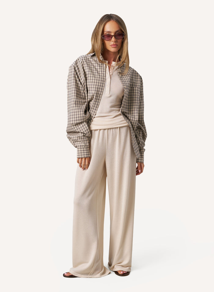 Elevated Check Set - Beige