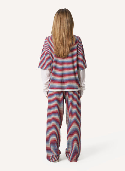 Striped Slub Set - Blue