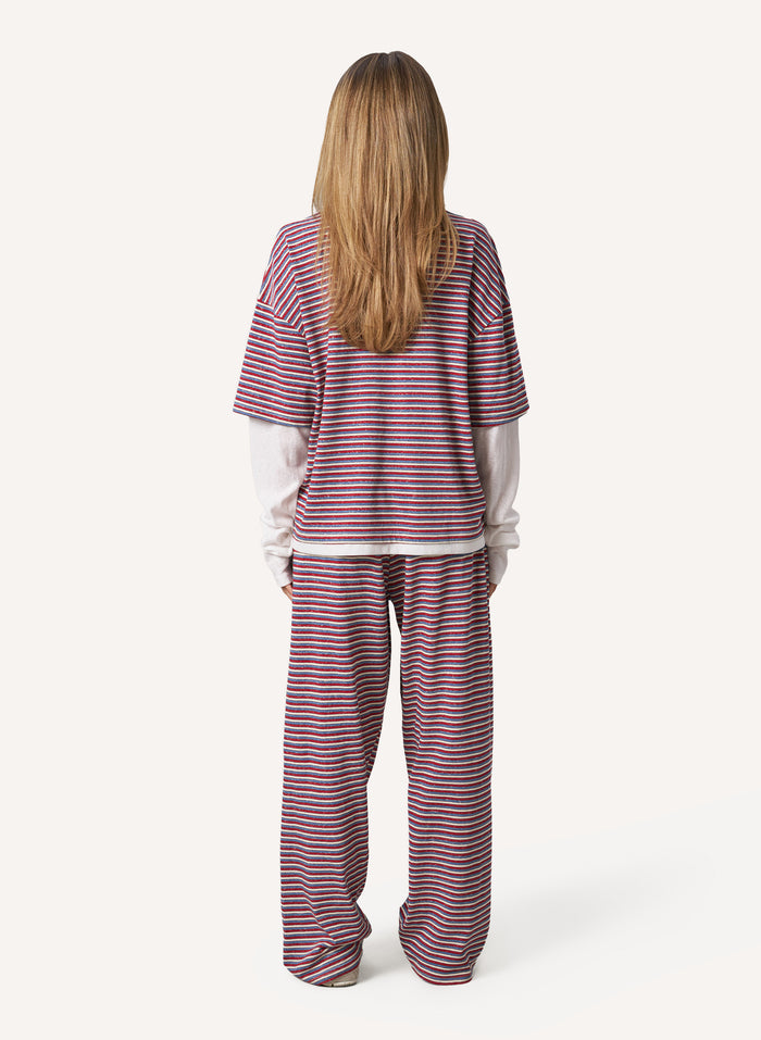 Striped Slub Set - Blue