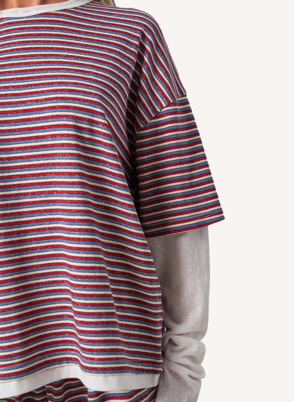 Striped Slub Set - Blue