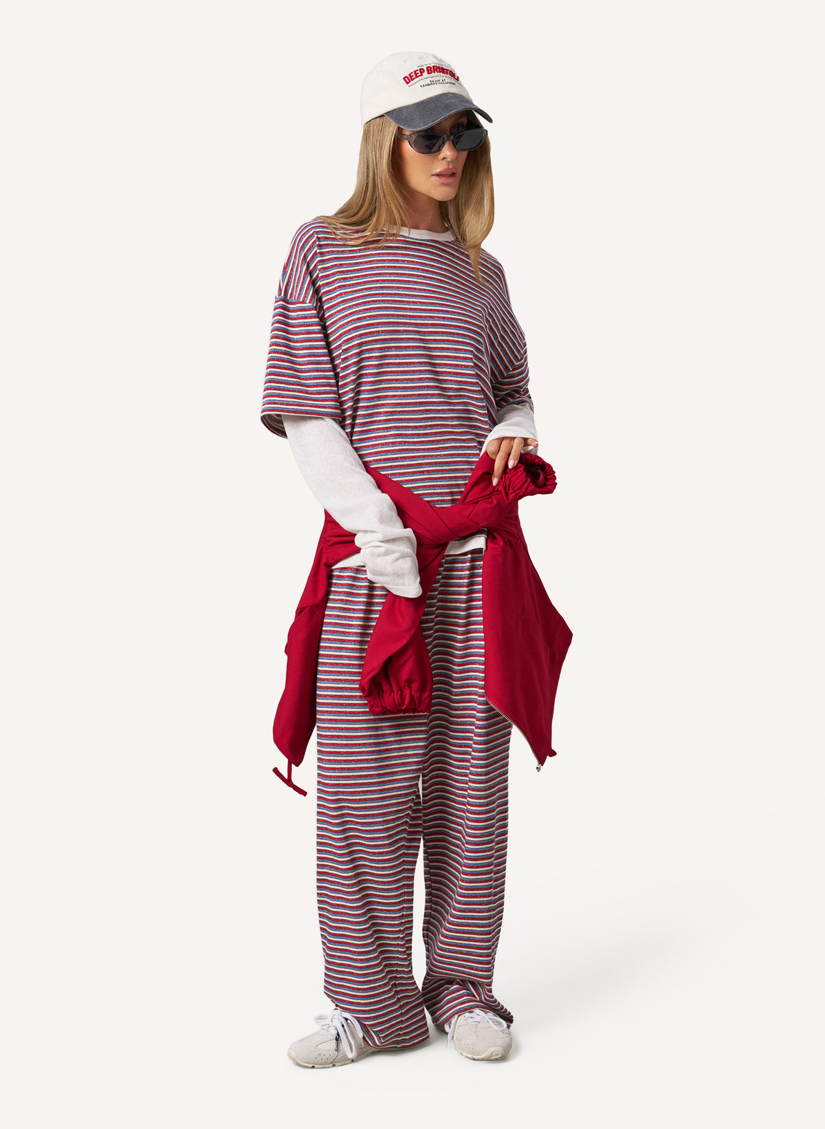 Striped Slub Set - Blue