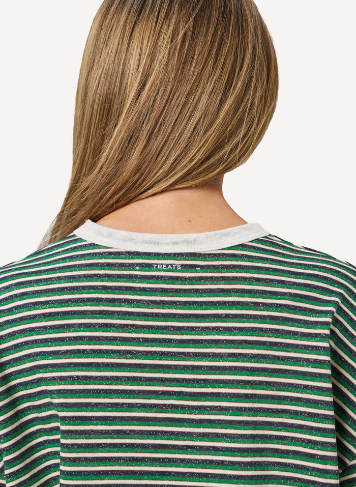 Striped Slub Set - Green
