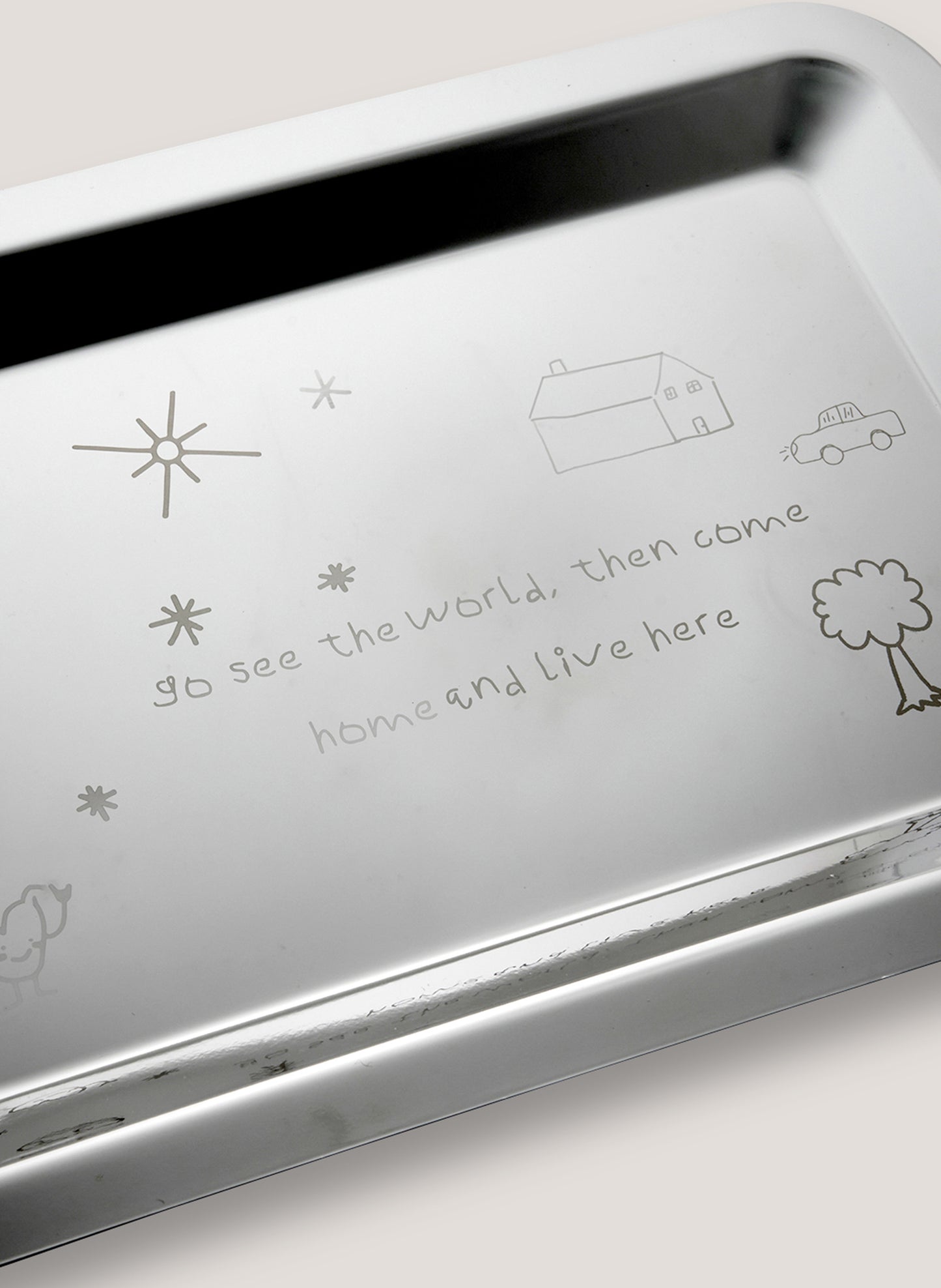Silver Tray - See The World