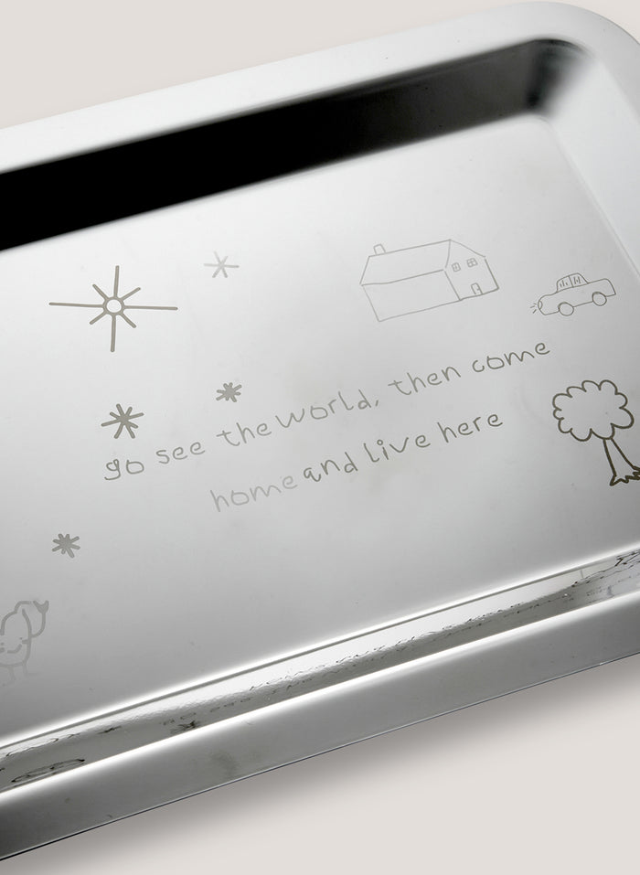 Silver Tray - See The World