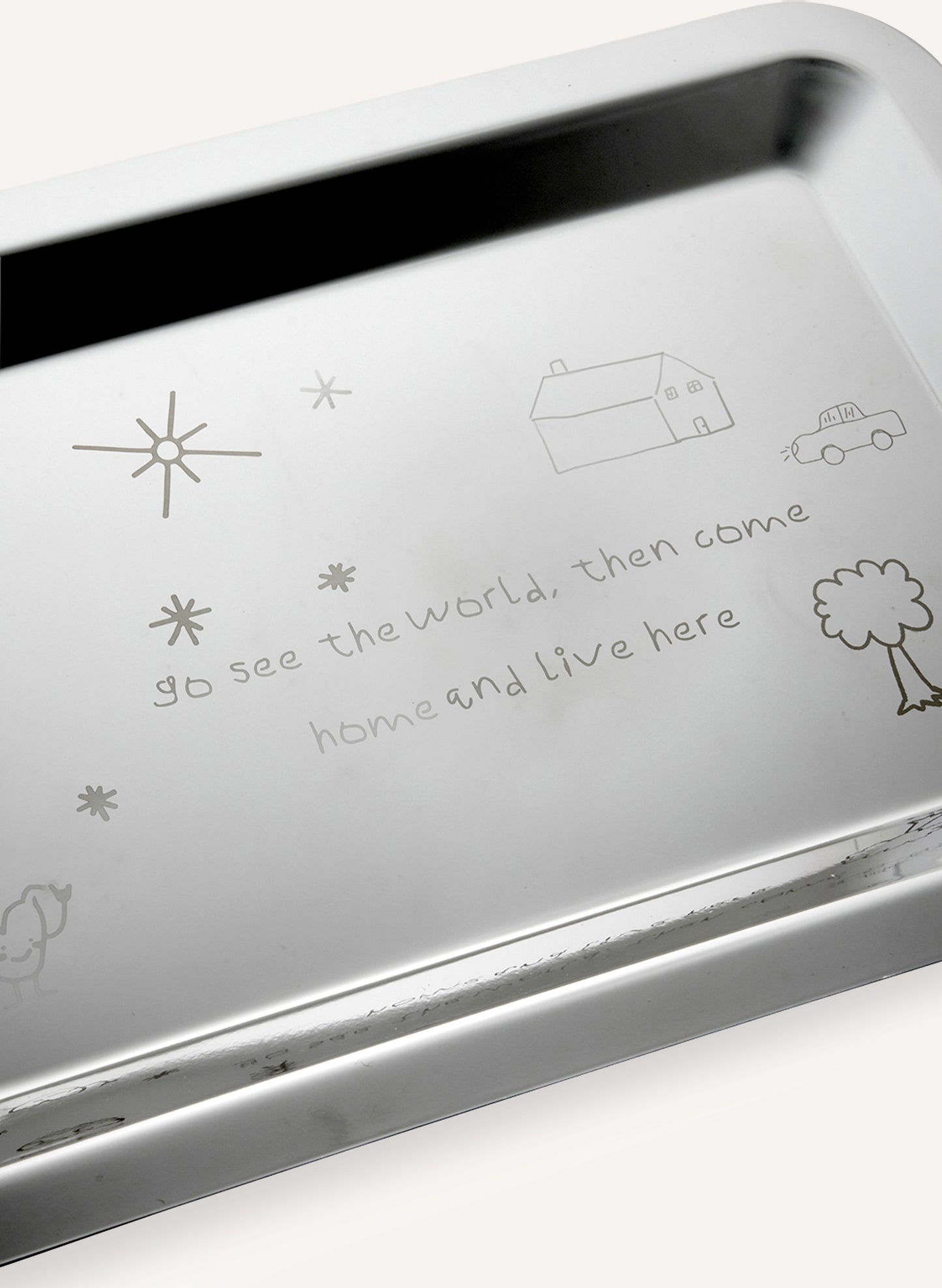 Silver Tray - See The World