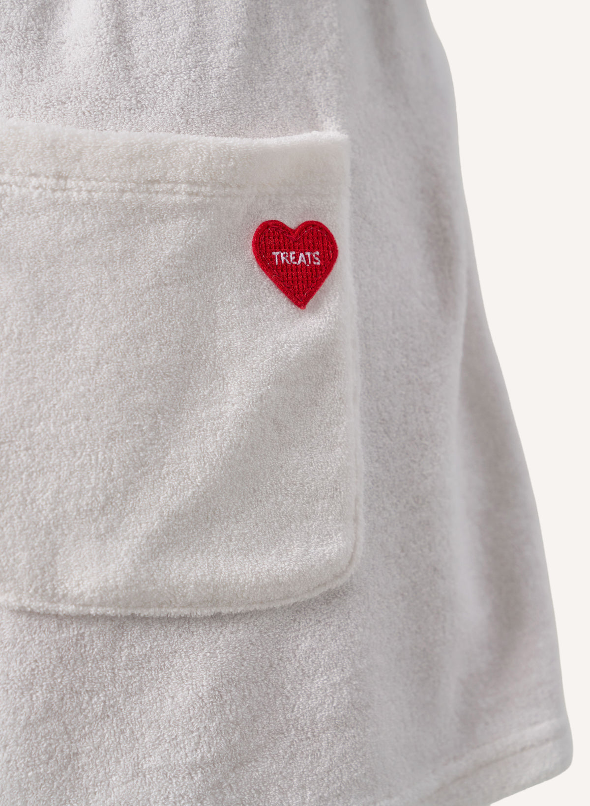 Terry Towelling Zip Up Short Set - White