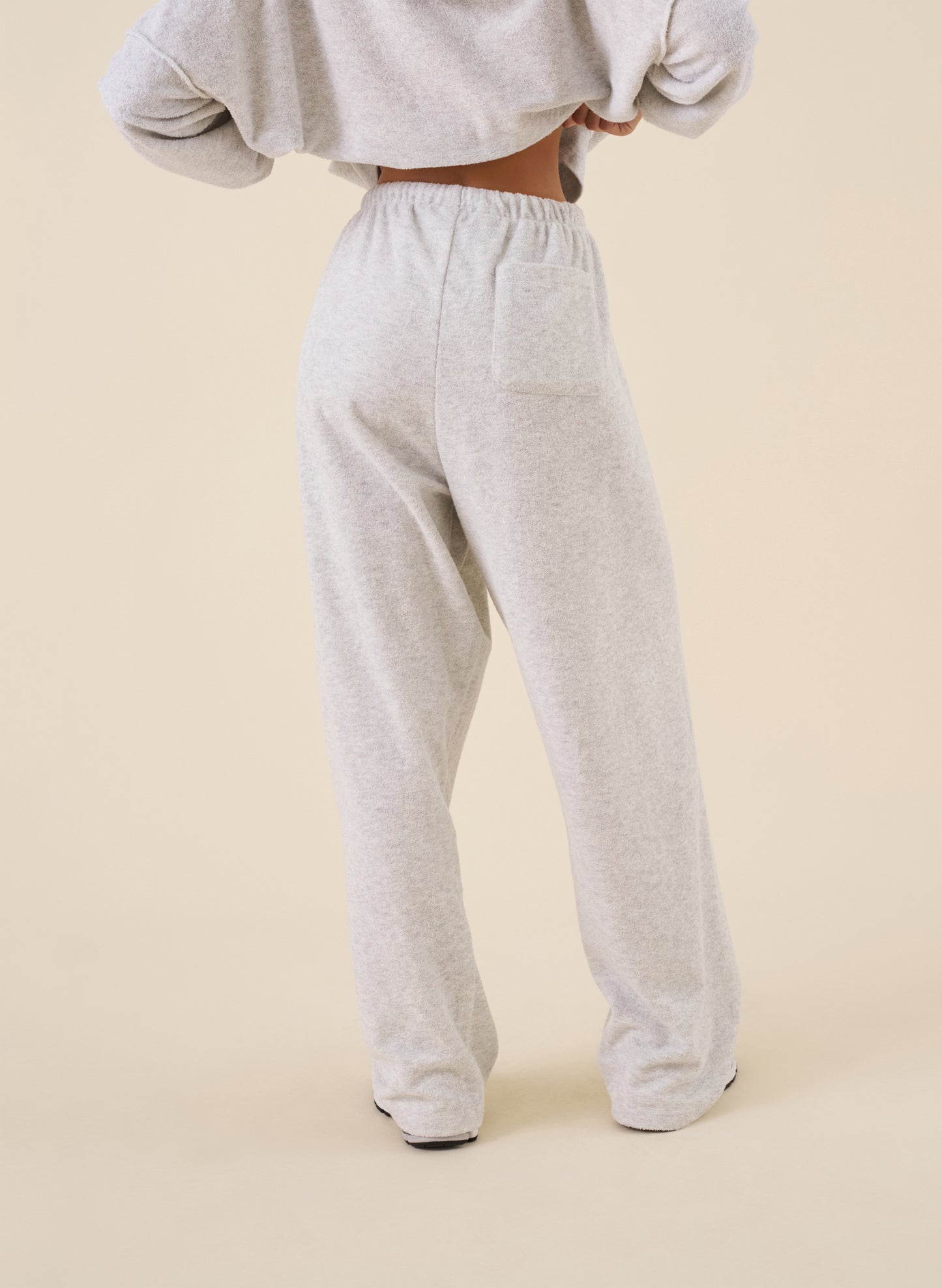 Towelling Tracksuit - Grey Marl