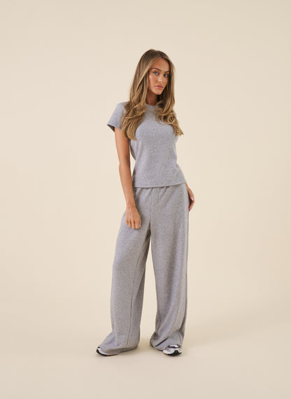 Cosy Knit Set - Grey Marl