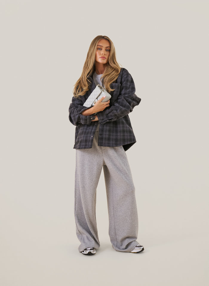 Cosy Knit Set - Grey Marl