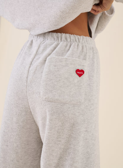 Towelling Tracksuit - Grey Marl
