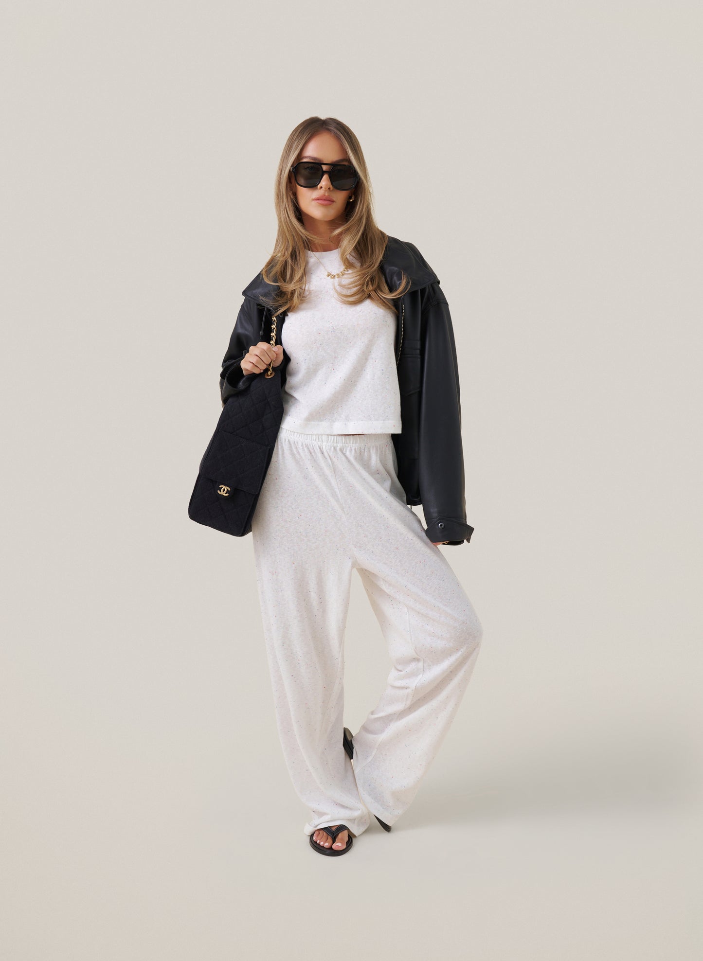 Confetti Trouser Set - Off White