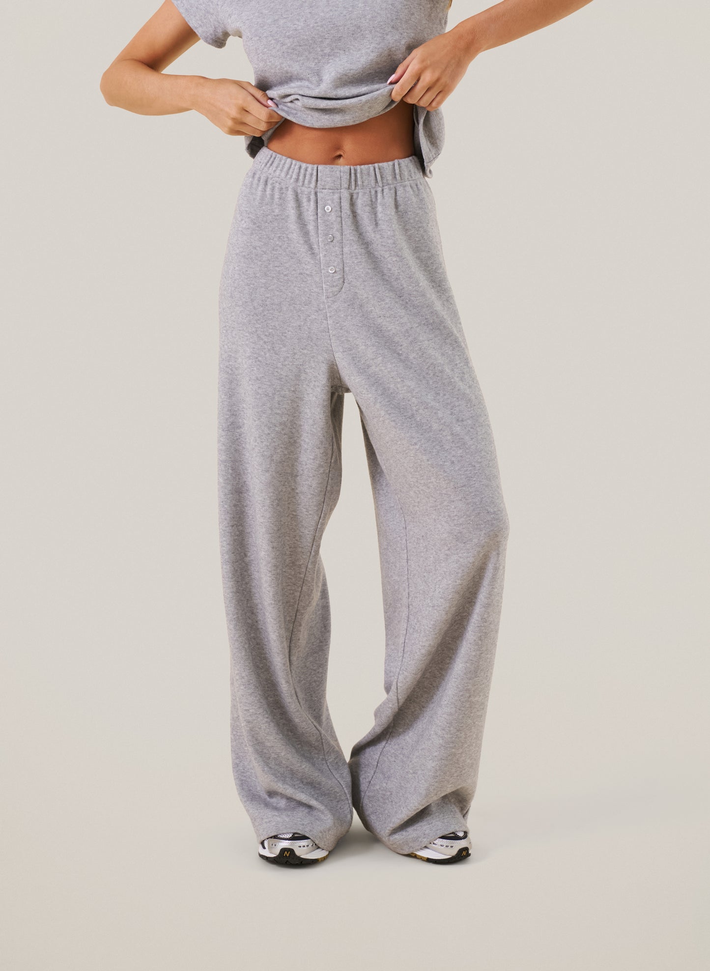 Cosy Knit Set - Grey Marl