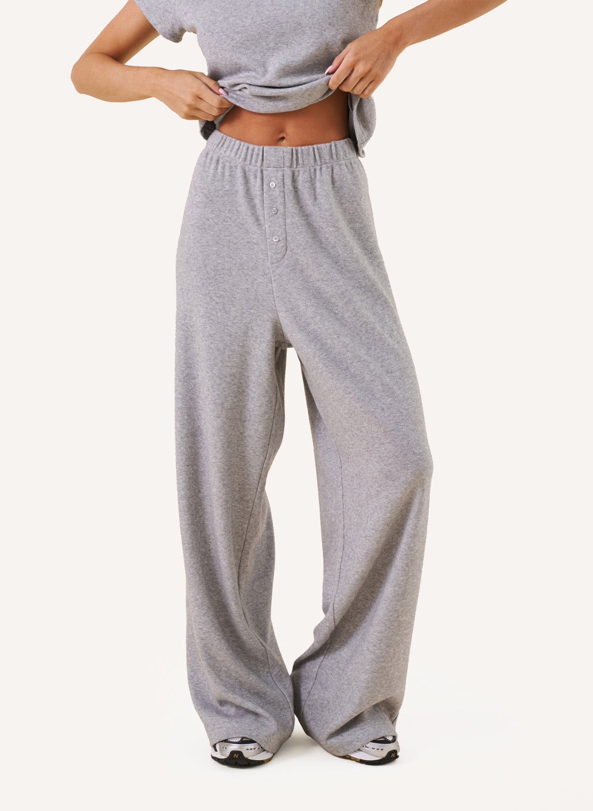 Cosy Knit Set - Grey Marl
