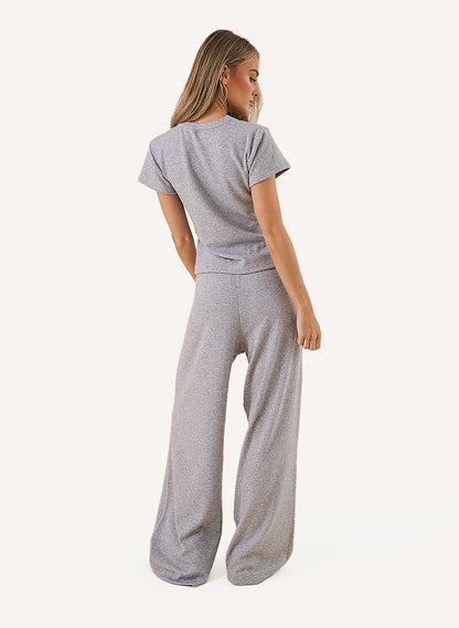 Cosy Knit Set - Grey Marl