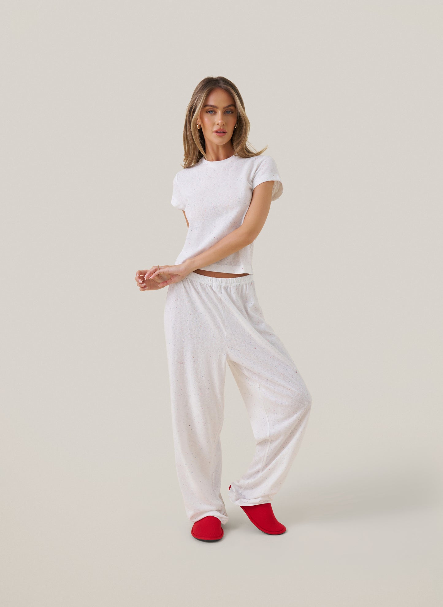 Confetti Trouser Set - Off White