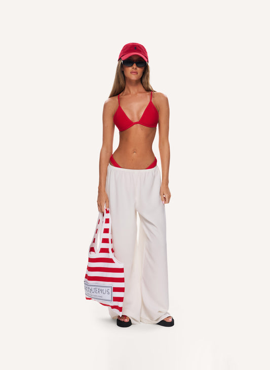 Ribbed Bikini Set - Red