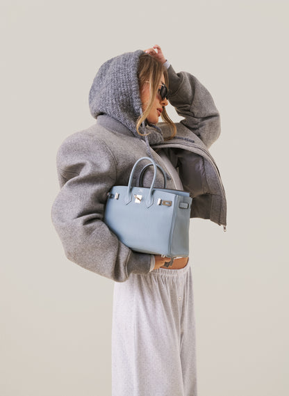 Grey Marl Pointelle Pyjamas