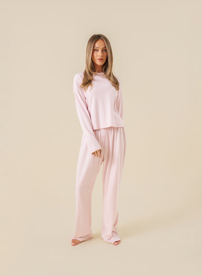 Pink Pointelle Pyjamas