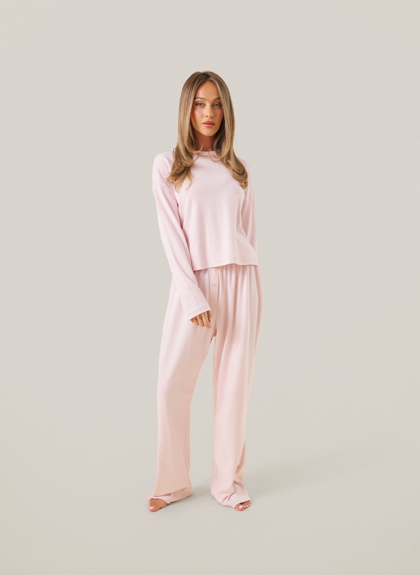 Pink Pointelle Pyjamas