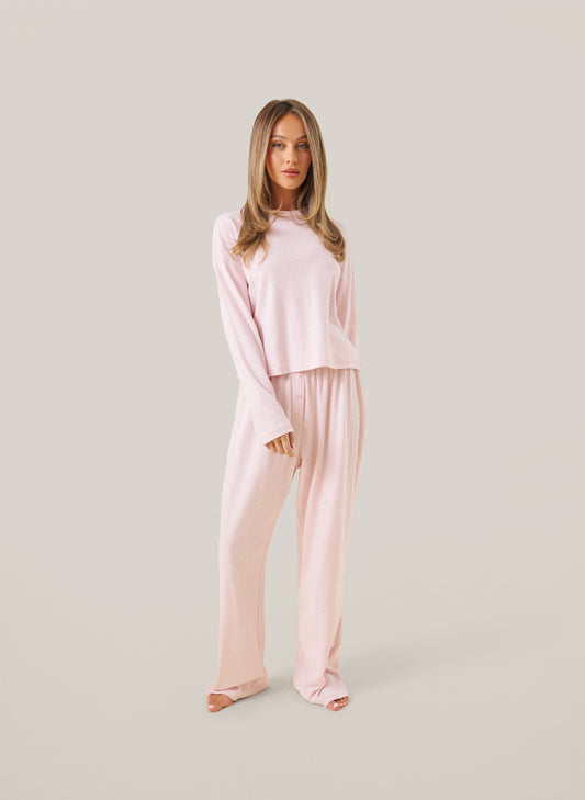 Pink Pointelle Pyjamas