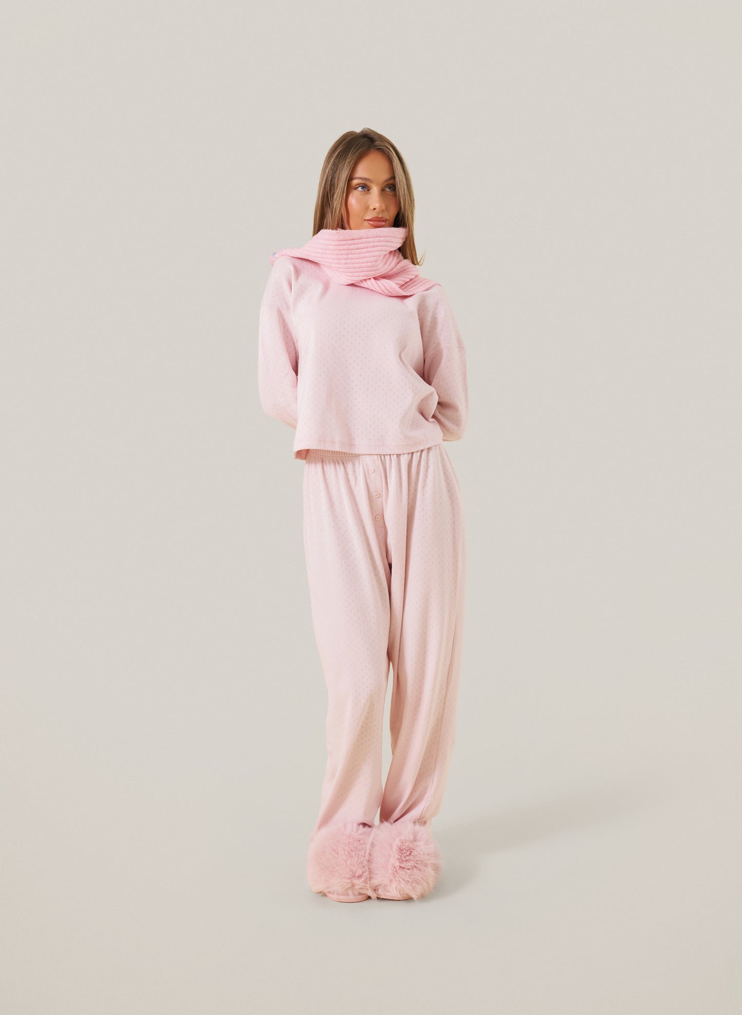 Pink Pointelle Pyjamas