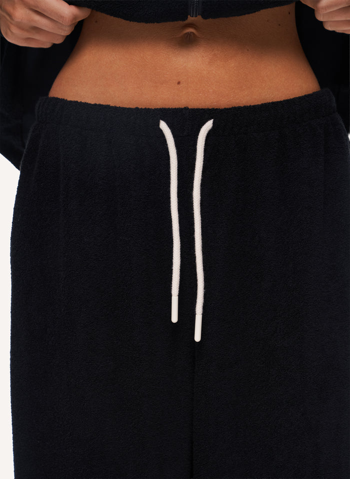 Towelling Tracksuit - Black