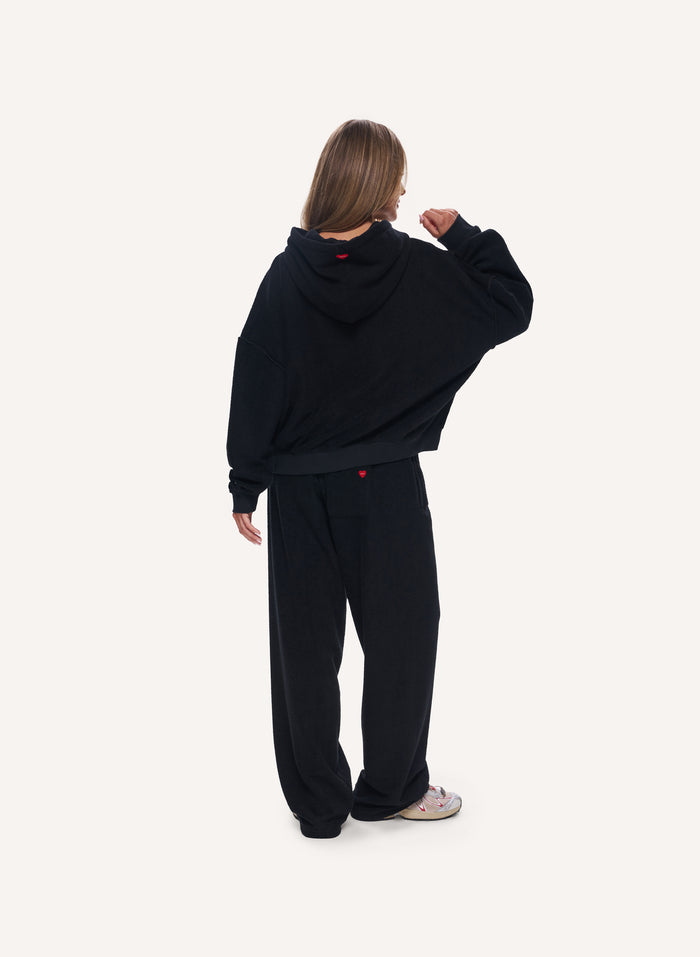 Terry Towelling Tracksuit - Black
