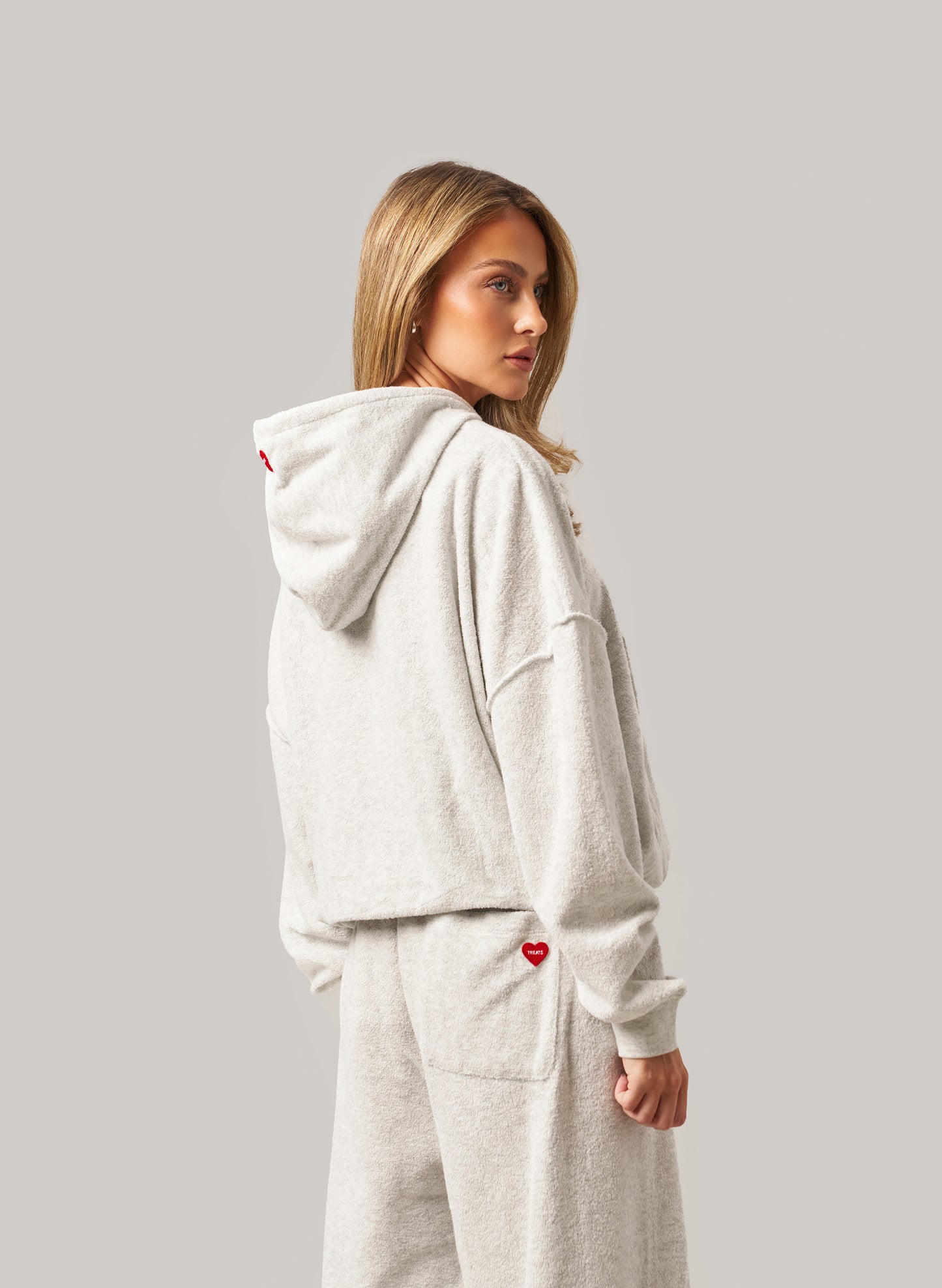 Towelling Tracksuit - Grey Marl