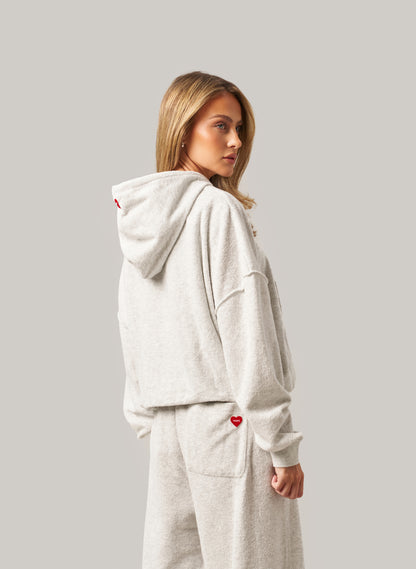 Towelling Tracksuit - Grey Marl