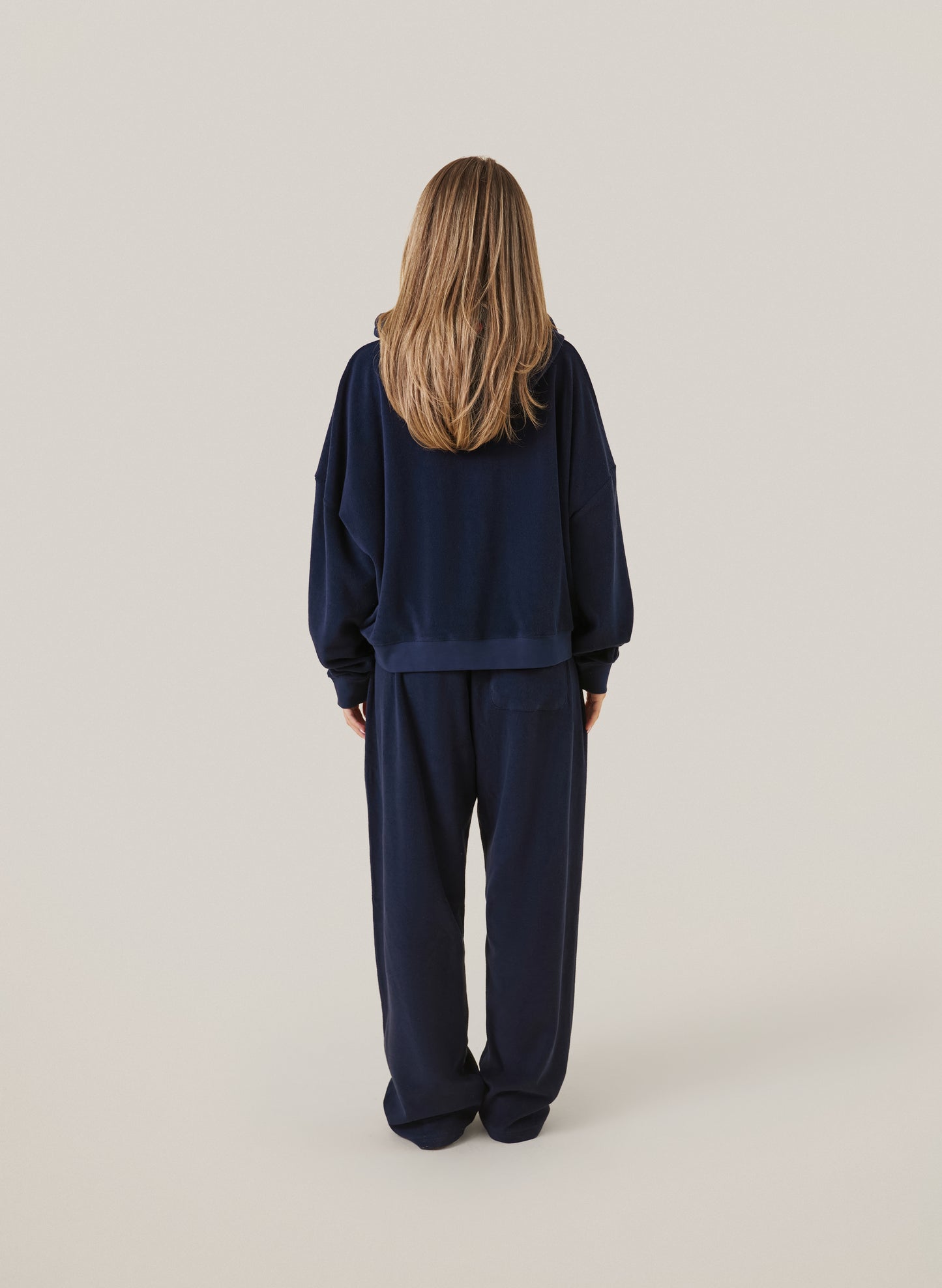 Towelling Tracksuit - Navy