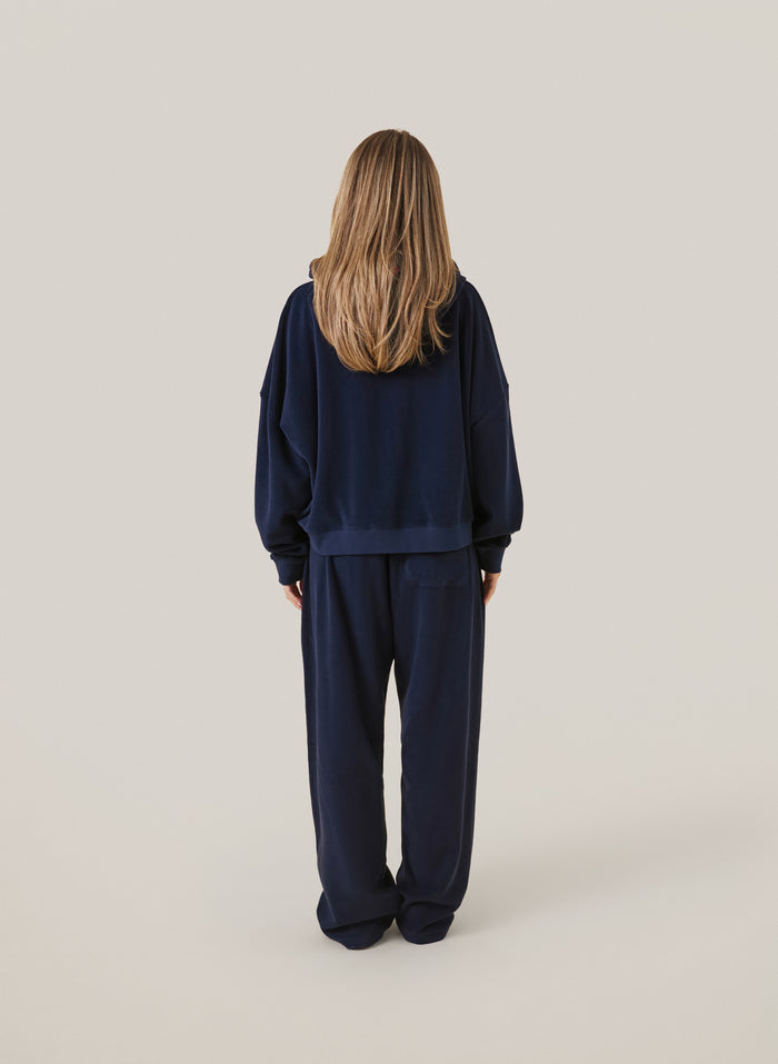 Terry Towelling Tracksuit - Navy