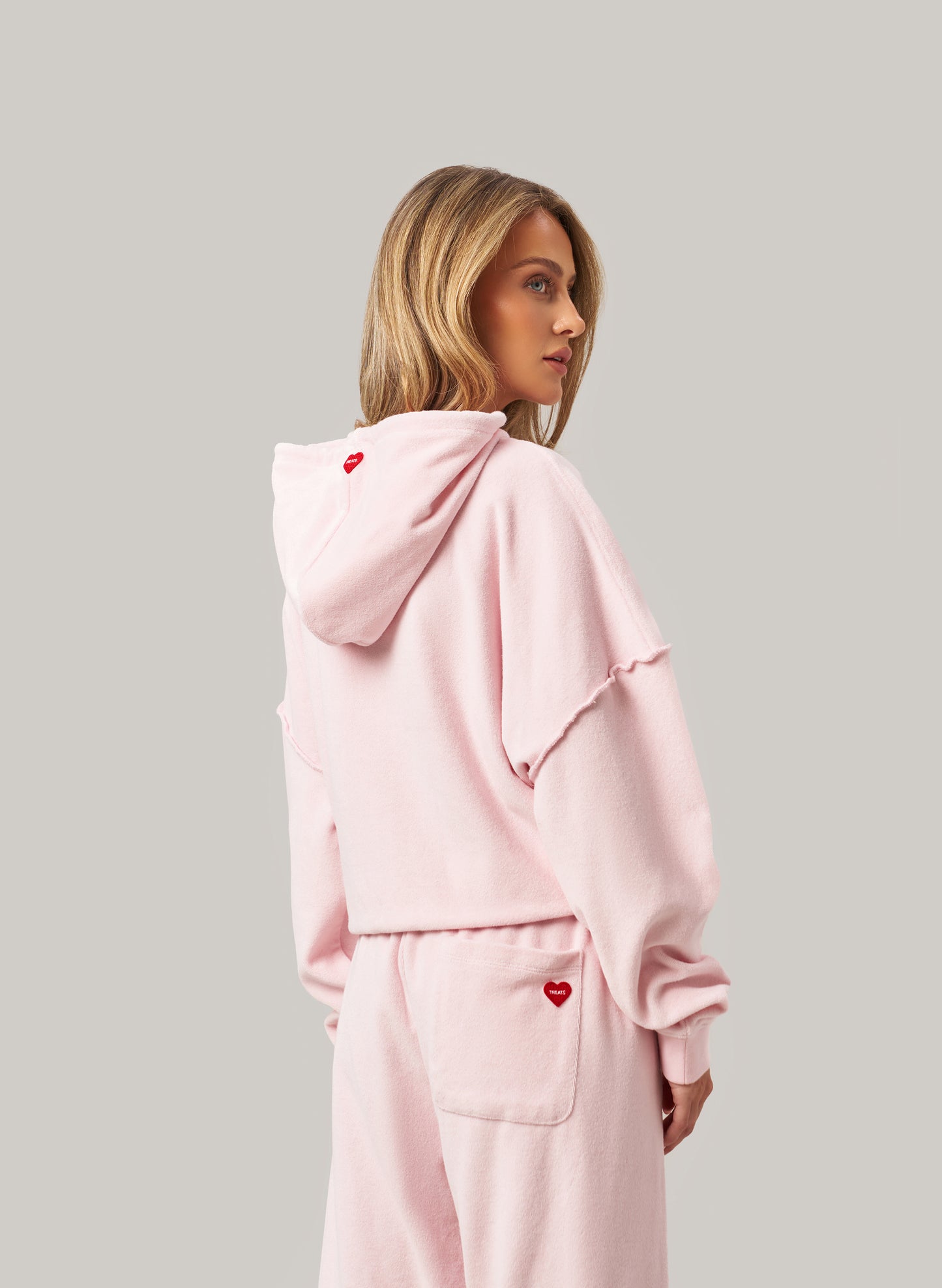 Towelling Tracksuit - Pink