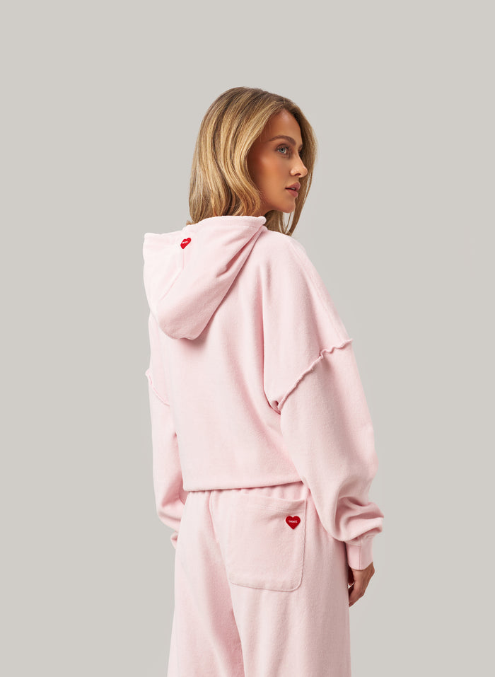 Terry Towelling Tracksuit - Pink