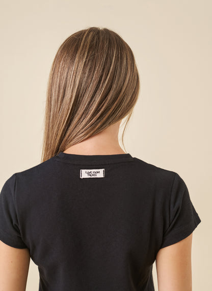 Love From Treats Baby Tee - Black
