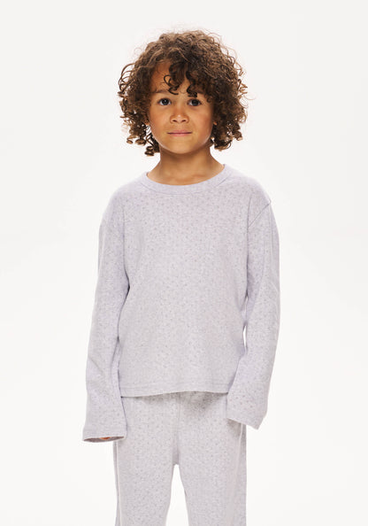 Kids Pointelle Pyjama - Grey