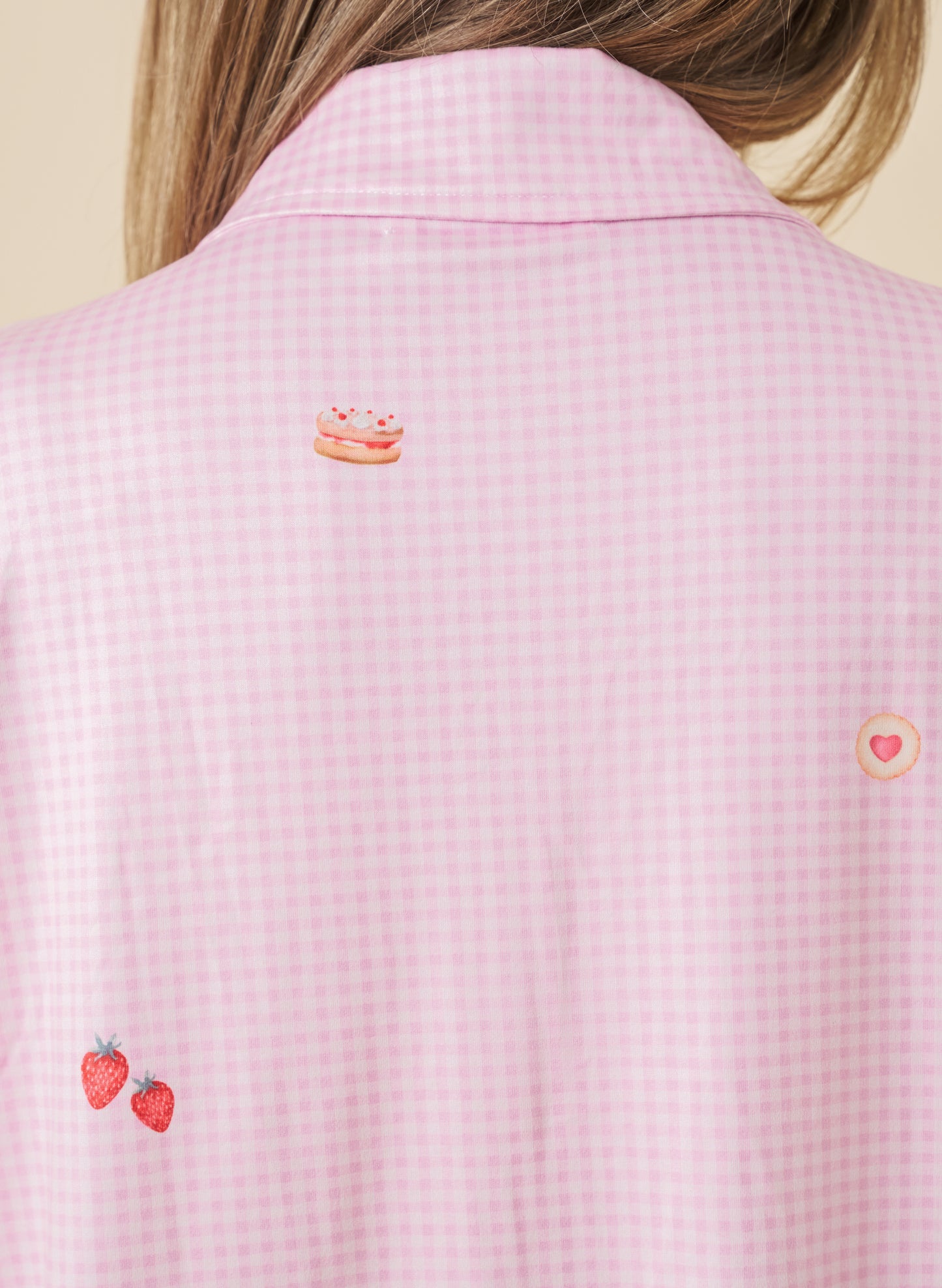 Gingham Soft Launch Pyjamas - Baby Pink