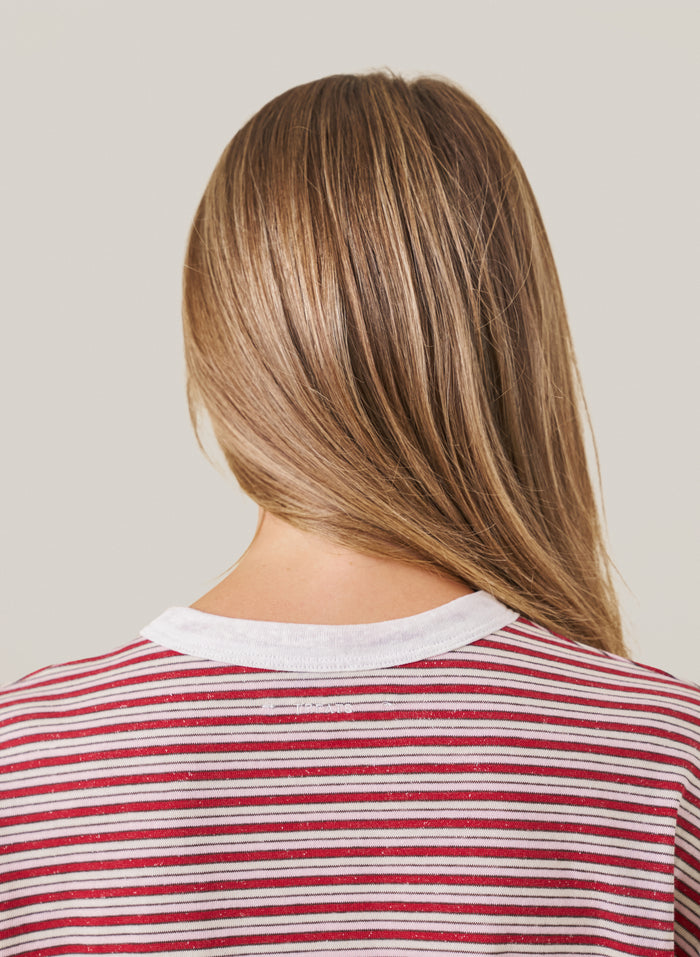 Striped Slub Set - Red