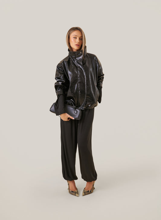 Knitted Slub Set - Black